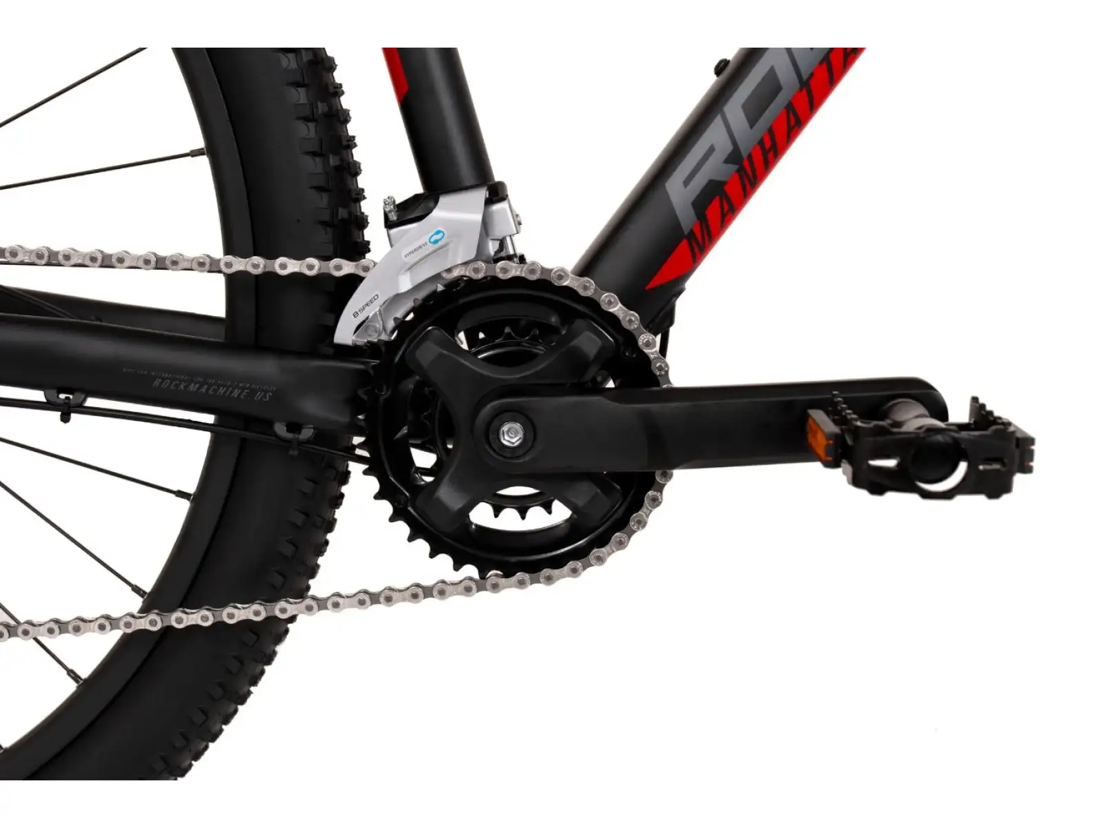 Rock Machine Manhattan 70-29 Schwarz/Rot Mountainbike