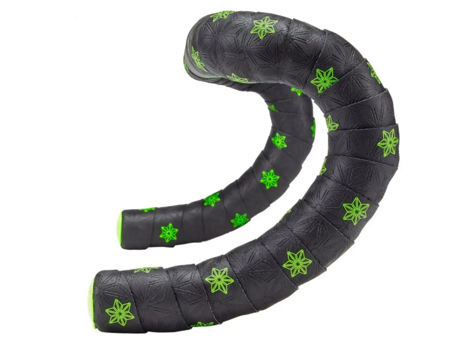 Supacaz Super Sticky Kush Galaxy Lenkerband neon yellow/neon yellow plugs