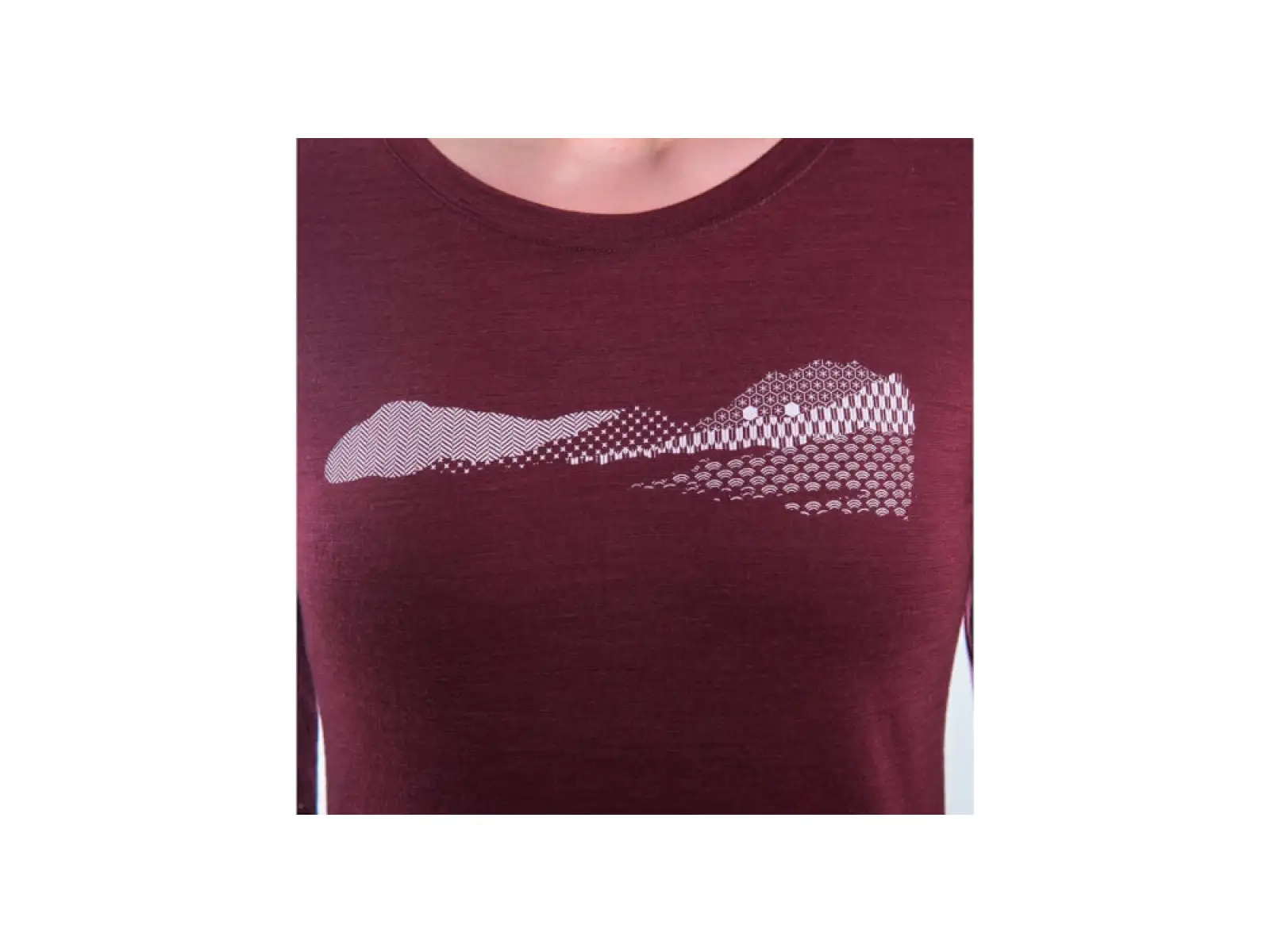 Sensor Merino Air PT Hills Damen Langarmshirt Port Red