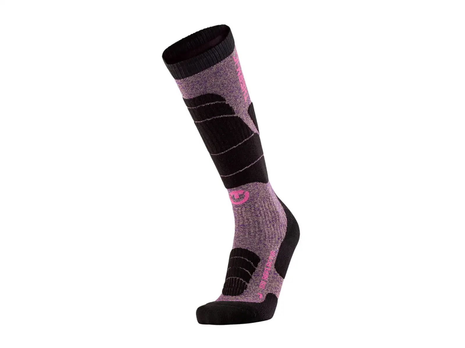 Thermic Ski Merino Reflector Damensocken lila/gold