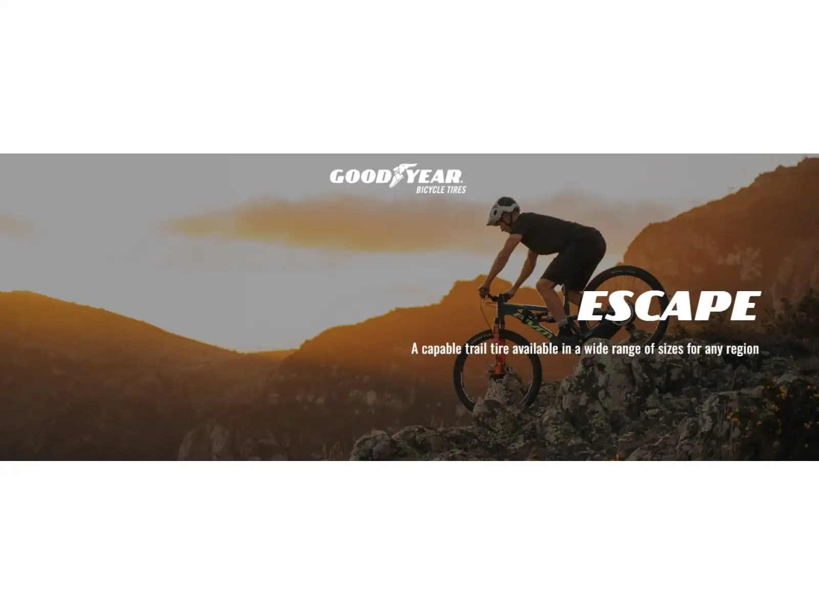 Goodyear Escape Ultimate Tubeless Komplett 27,5x2,60" MTB Reifen Kevlar Tan