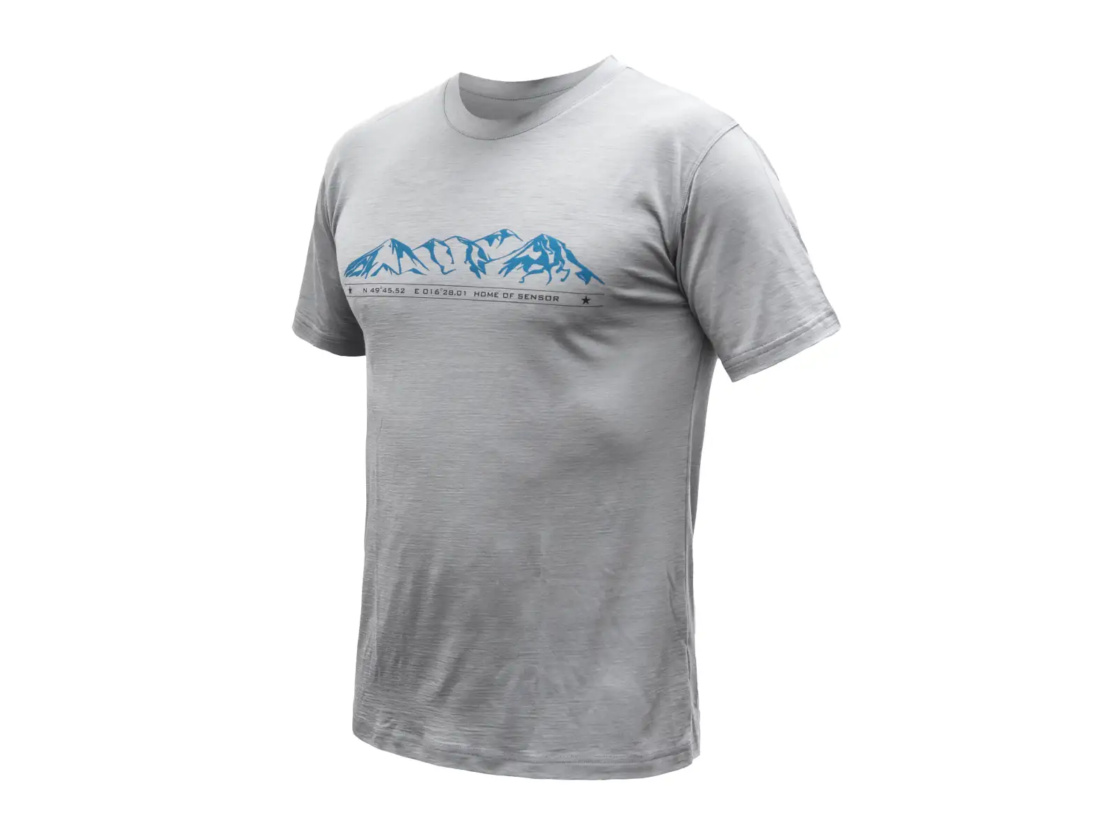 Sensor Merino Active Mountains Herren T-Shirt Kurzarm grau