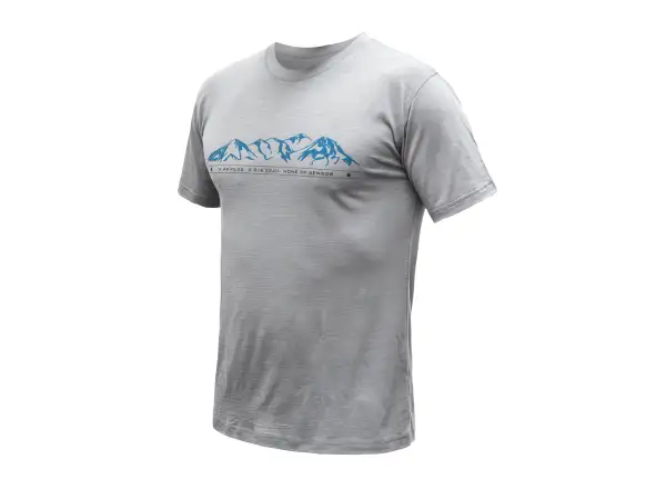 Sensor Merino Active Mountains Herren T-Shirt Kurzarm grau