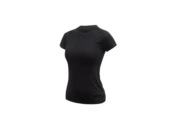 Sensor Merino Active No Logo Damen T-Shirt kurzarm schwarz