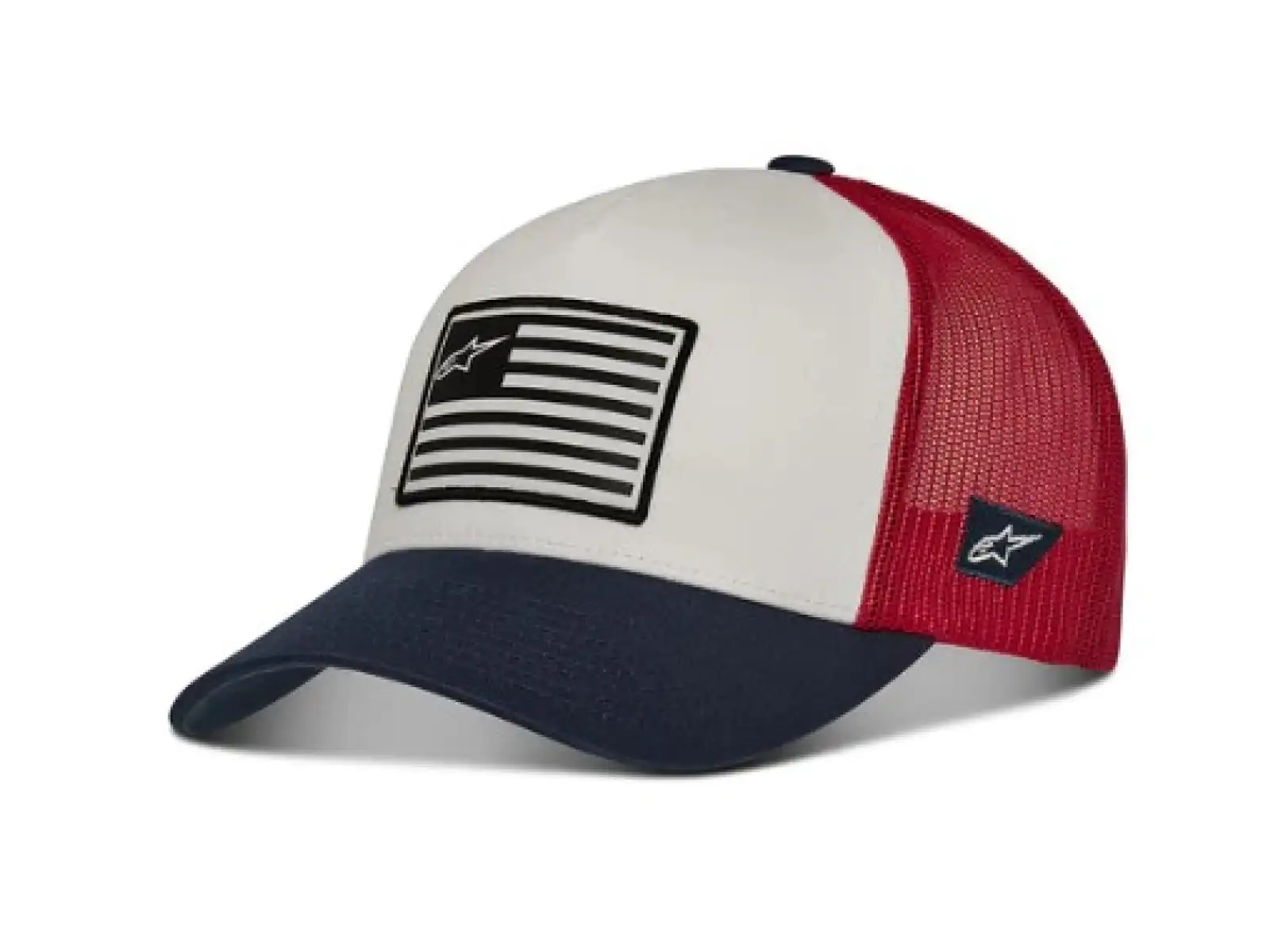Alpinestars Flag Snapback Cap weiß/rot