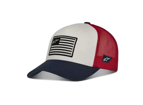 Alpinestars Flag Snapback Cap weiß/rot