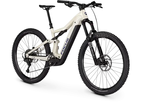 Focus JAM 7 600Wh vollgefedertes E-Bike Champagne / Shellwhite