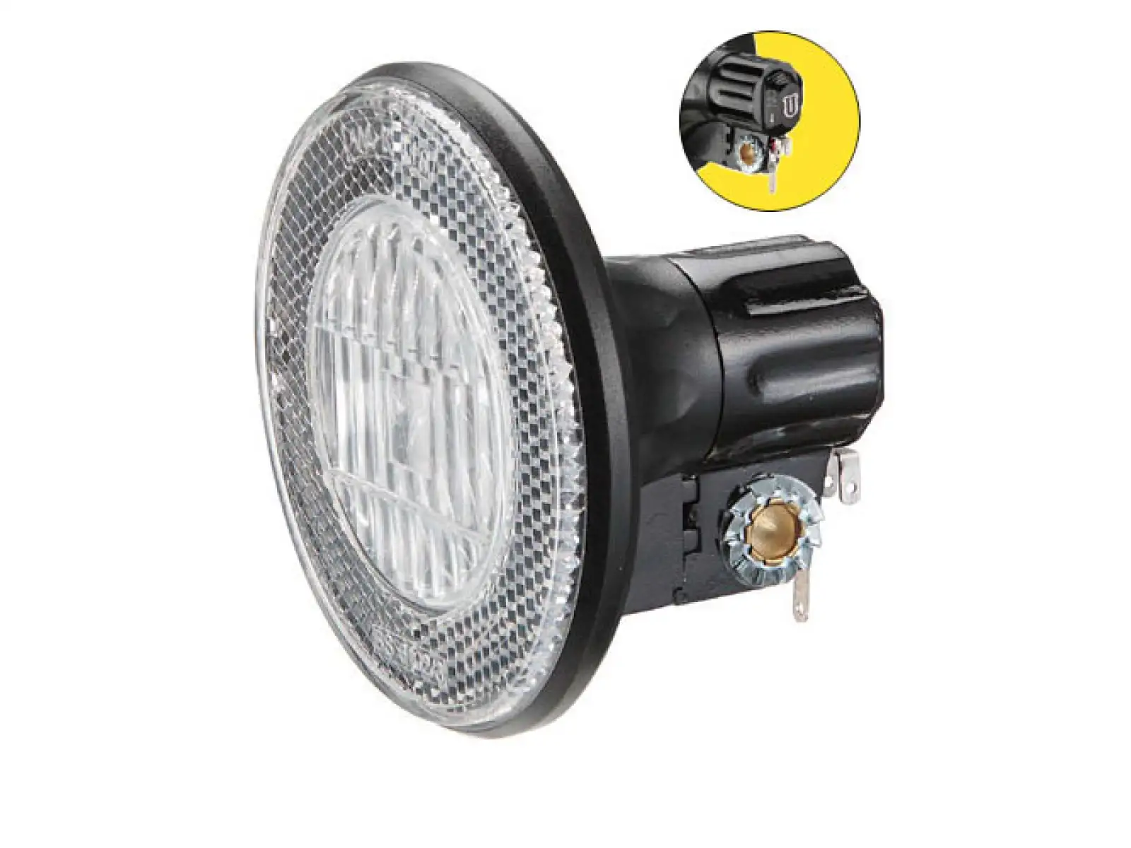 Vorderes Halogenlicht mit Reflektor und Schalter