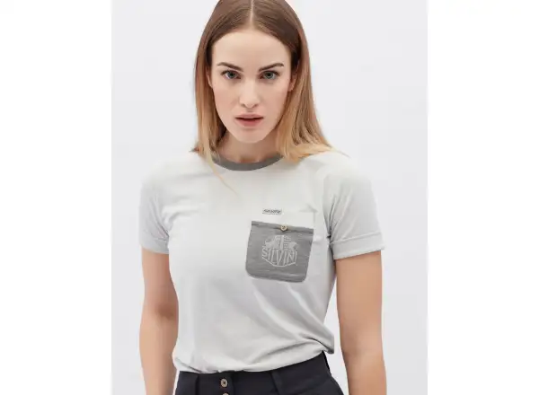 Silvini Calvisia Damen T-Shirt mit kurzen Ärmeln in Cloud/Grau