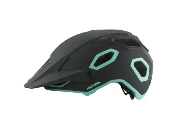 Alpina Croot Mips Helm black/turqouise matt, Größe 52-57 cm