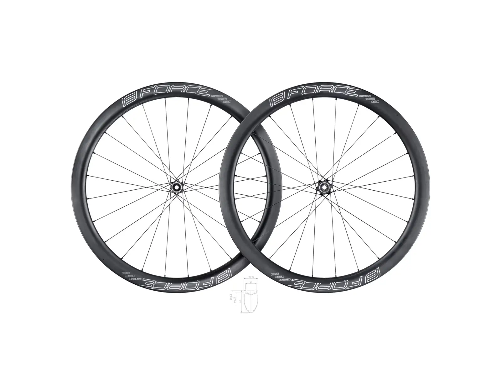 Force Team SP Carbon Disc 45 Straßen-Laufräder