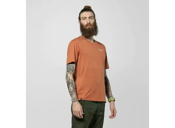 Salewa Eagle Vocab Herren T-Shirt Kurzarm Bombay Brown
