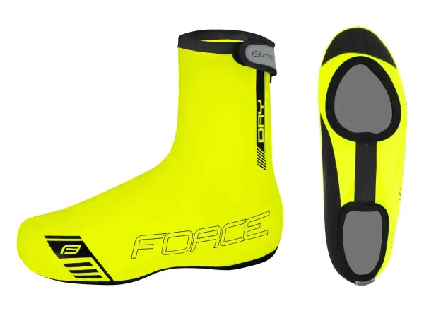 Force Pu Dry Road Überschuhe in fluo für Rennradschuhe