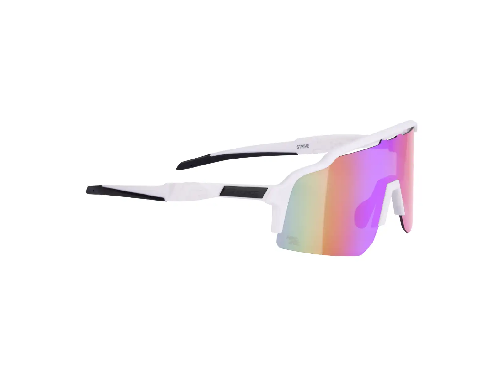 Force Strive Brille weiß/violett-gelbe Spiegelglas