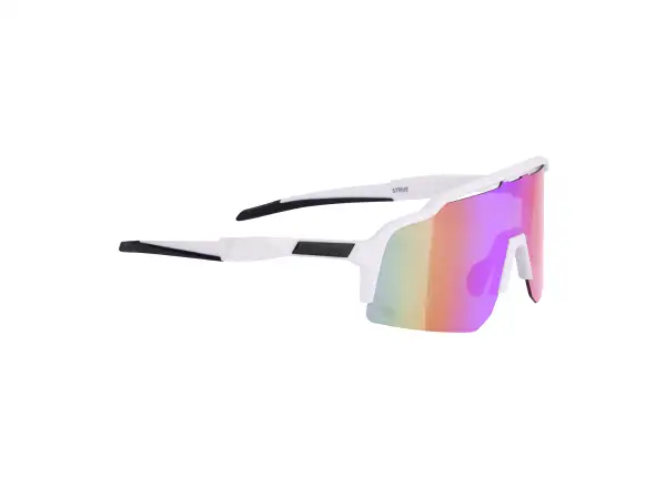 Force Strive Brille weiß/violett-gelbe Spiegelglas