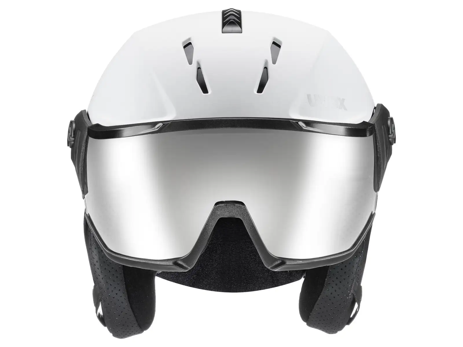 Uvex Instinct Visor Skihelm white/black matt