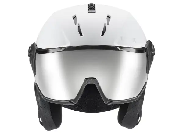 Uvex Instinct Visor Skihelm white/black matt
