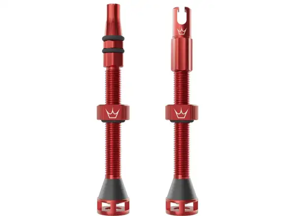 Peatys Holeshot Fast Flow Tubeless-Ventile 60 mm Red