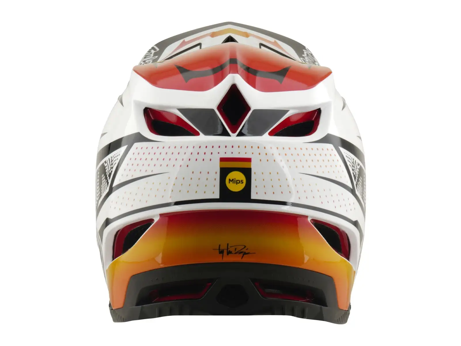 Troy Lee Designs D4 Composite MIPS Helm Lined up White