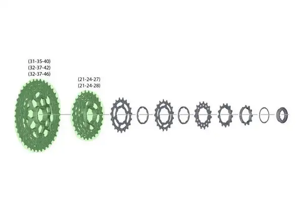 Shimano Ritzeleinheit für CS-M8000 32-37-46 für 11-46