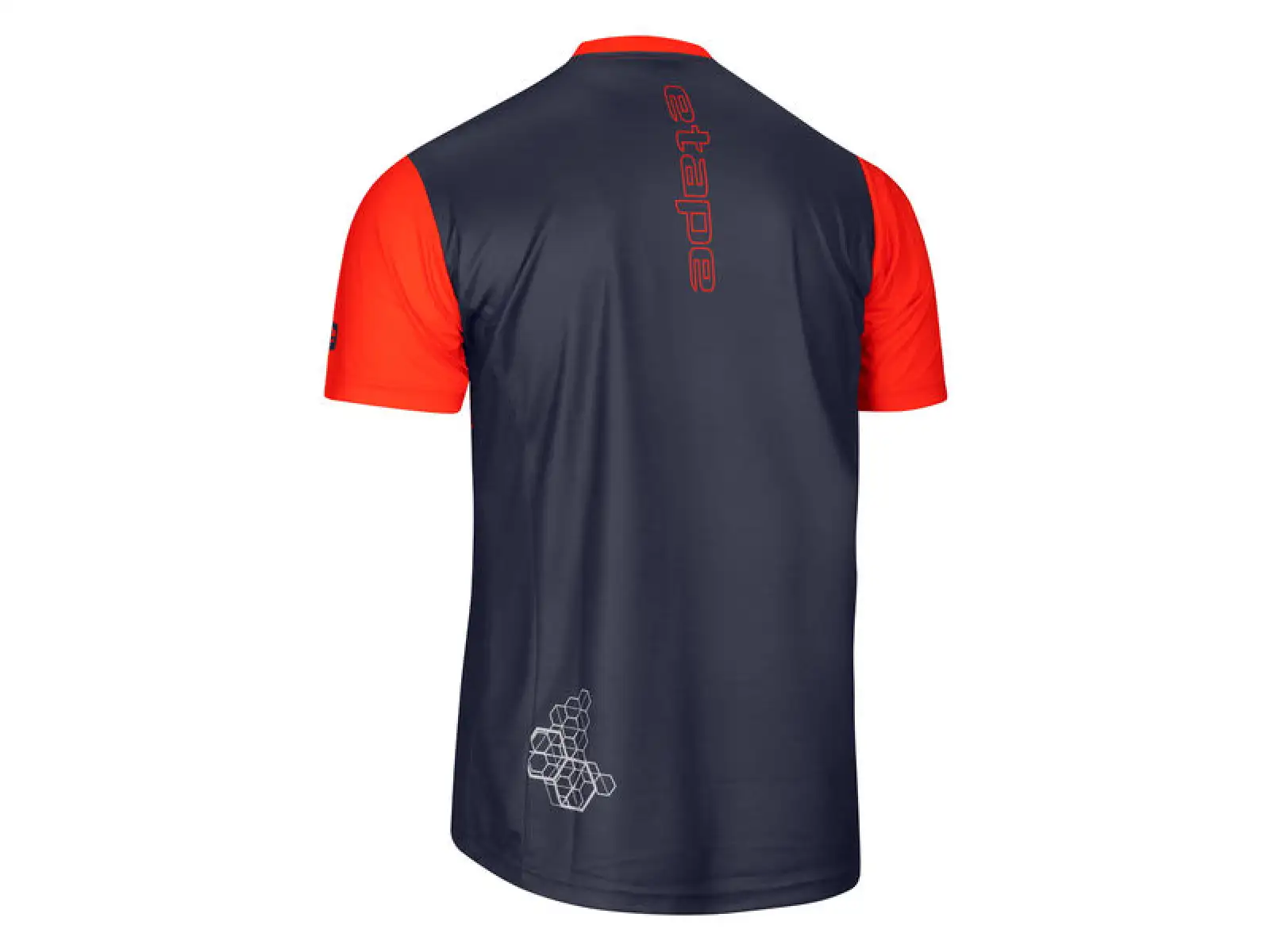 Etape Dirt Herren-Trikot Kurzarm Blau/Orange