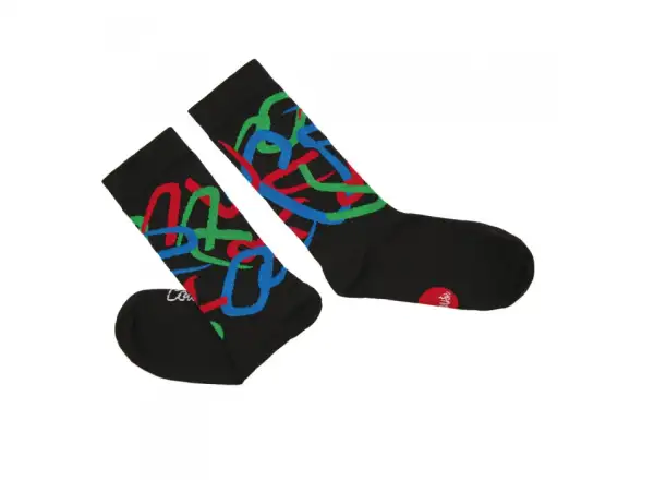 Cinelli COLUMBUS TUBOGRAPHY Socken hohe schwarz