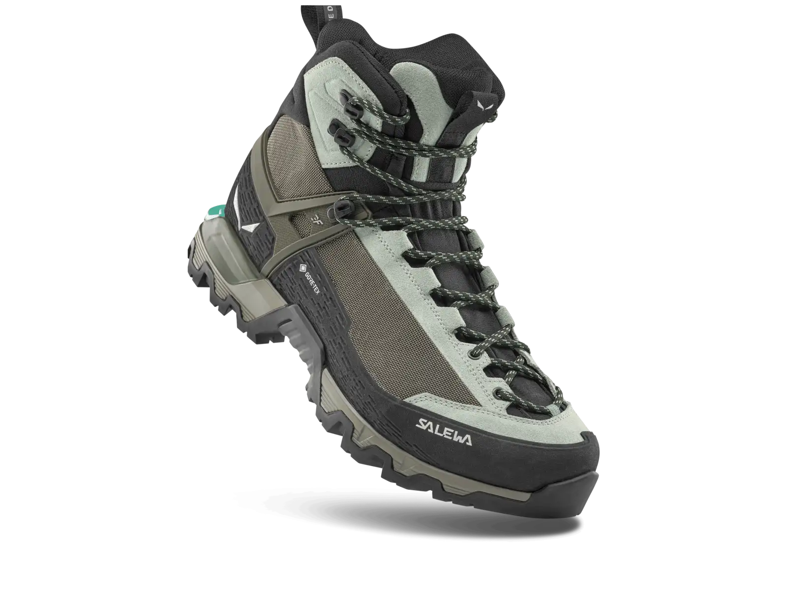 Salewa Mountain Trainer 3 Tech Mid GTX Damen Wanderstiefel Shadow/Faded Green