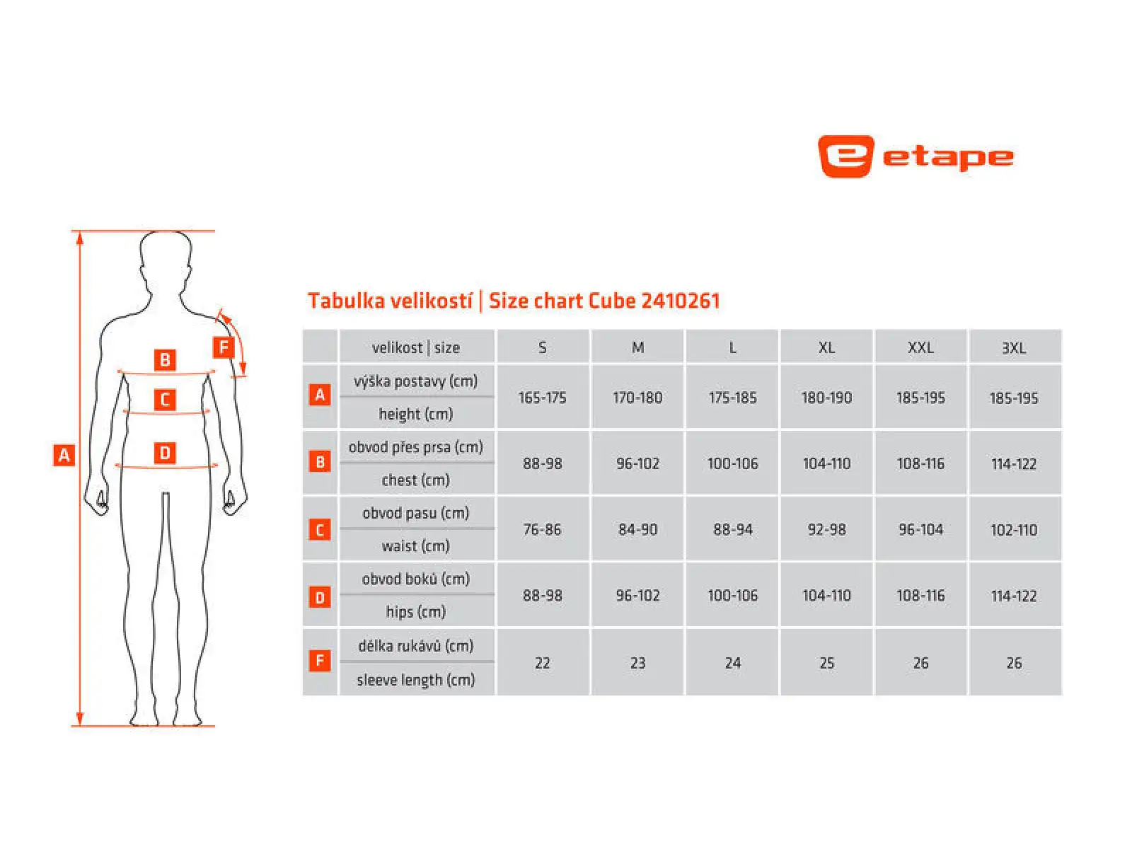 Etape Cube Herren-Trikot Kurzarm schwarz/gelb fluo