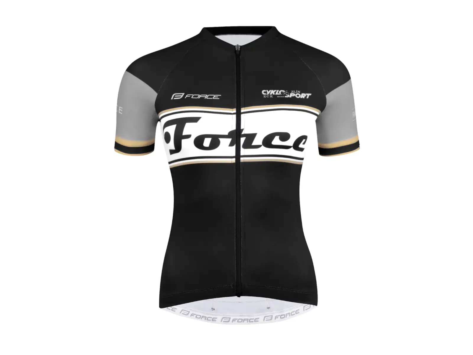 Force Retro Lady Kurzarmtrikot schwarz/gold
