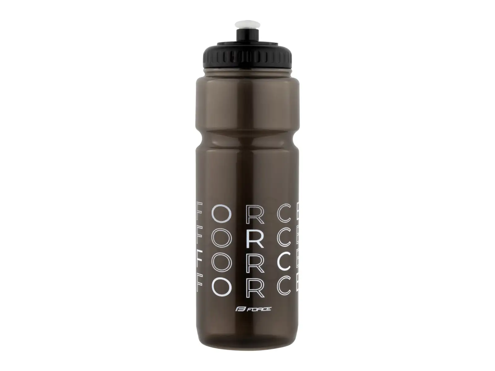 Force Enjoy Fahrradflasche 750 ml transparent schwarz/weiß