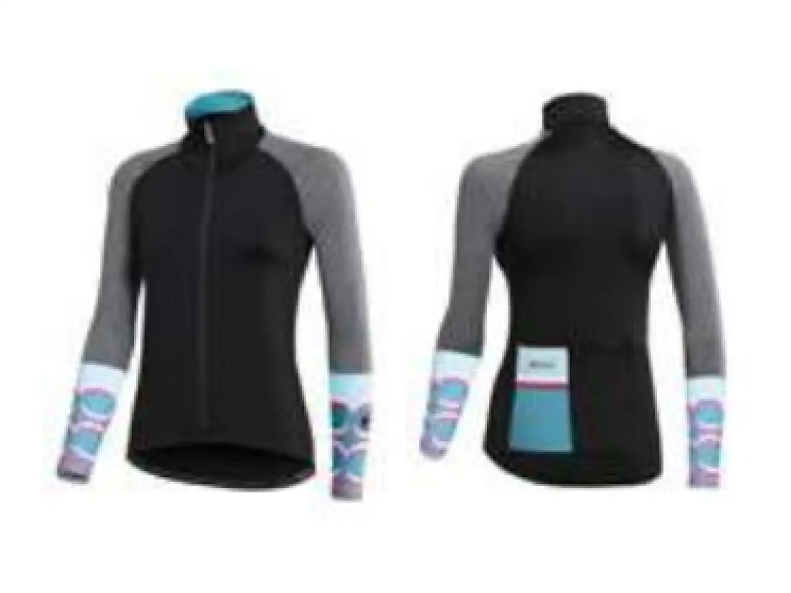 Dotout Fly Damen Langarmtrikot Schwarz/Avio