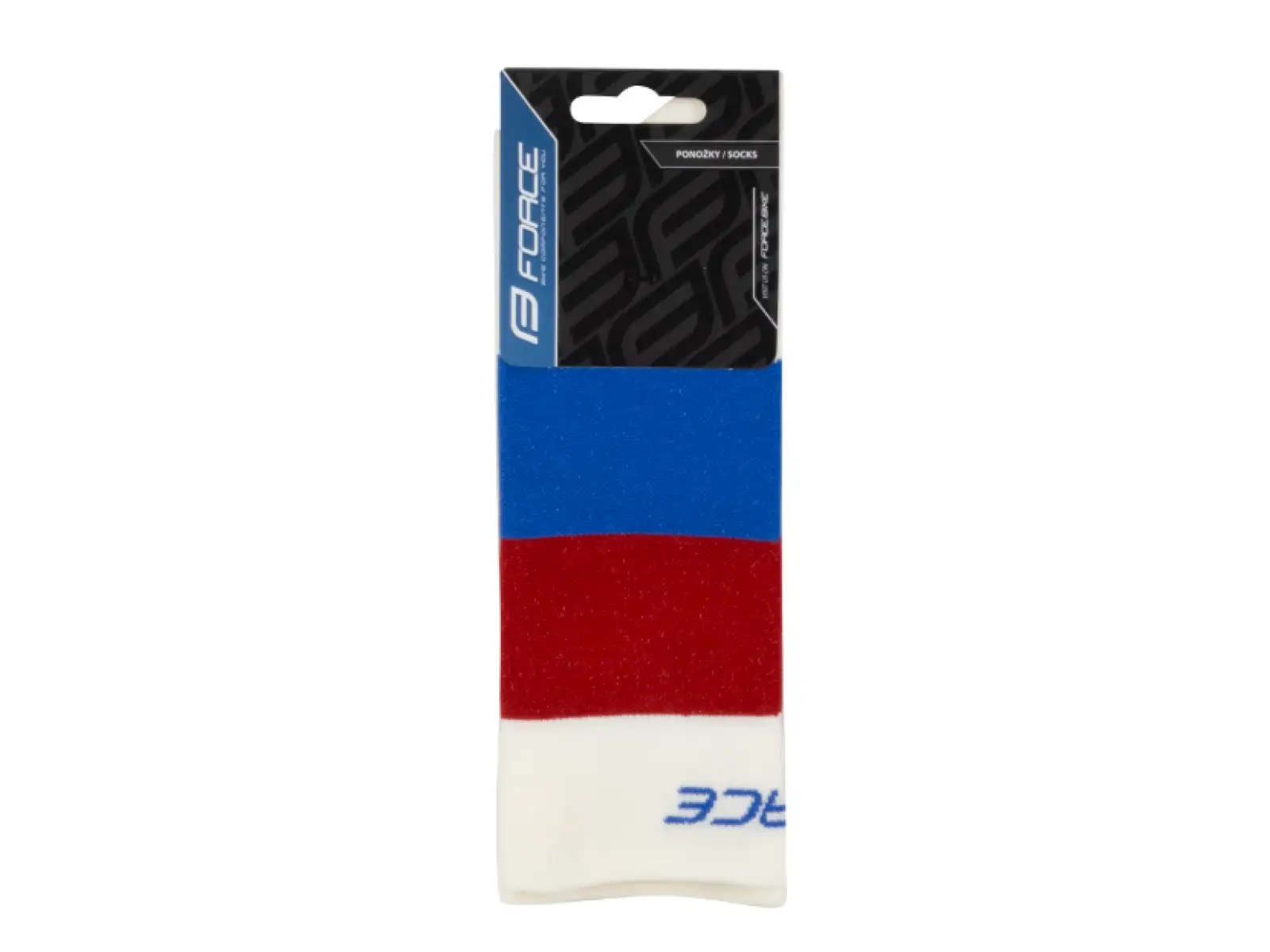 Force Rainbow Radsocken creme/blau/rot