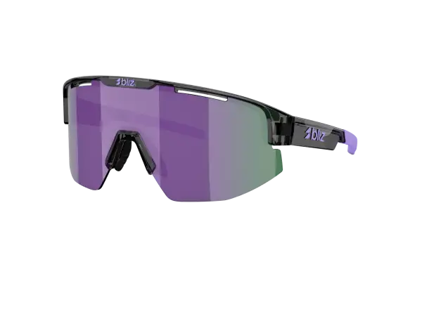 Bliz Matrix Small Sonnenbrille Crystal Black/Grey Purple Multi
