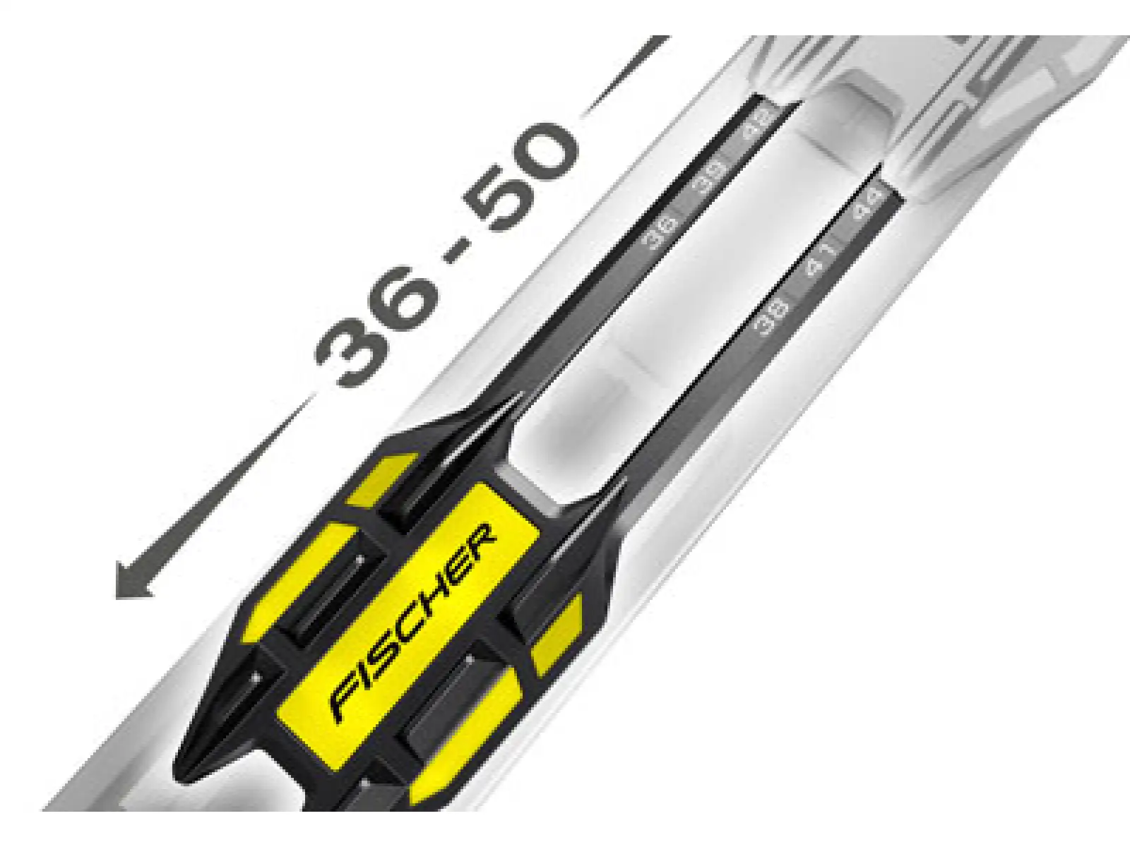 Fischer CONTROL STEP-IN IFP Langlaufbindung für klassischen Stil 2022/23 yellow