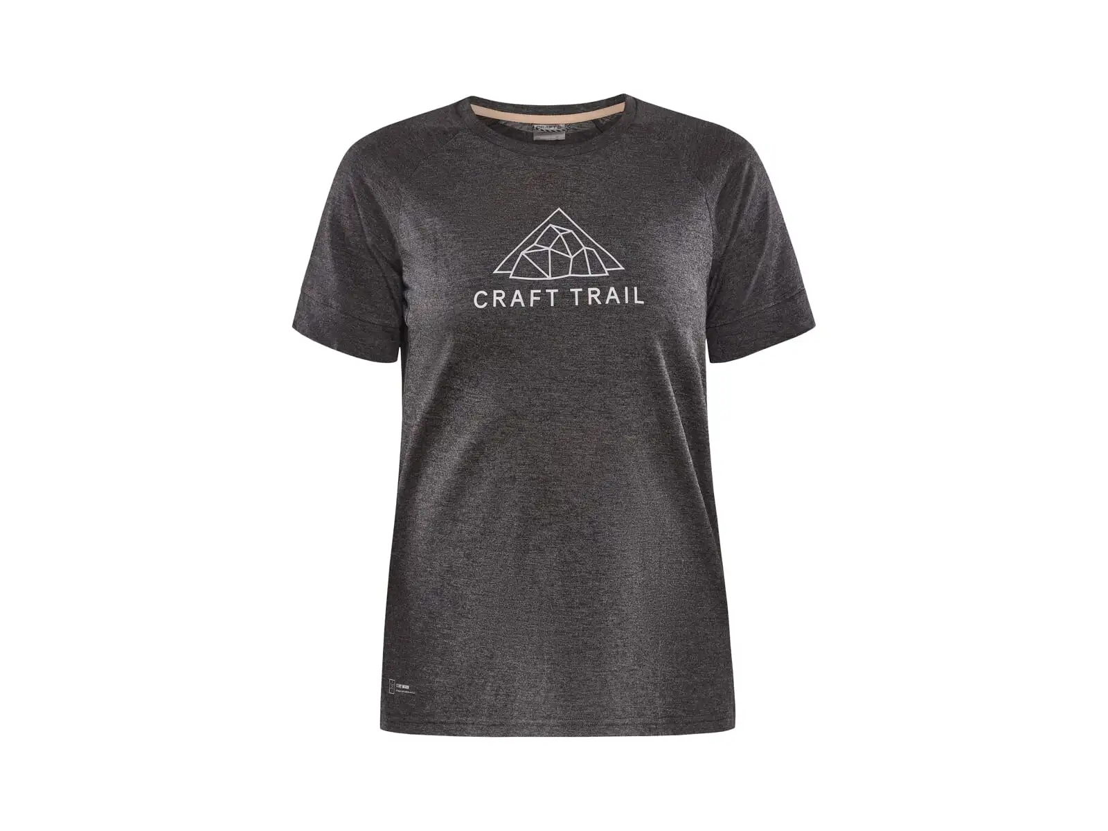 Craft ADV Trail Wool Damen T-Shirt, Kurzarm, Schwarz.