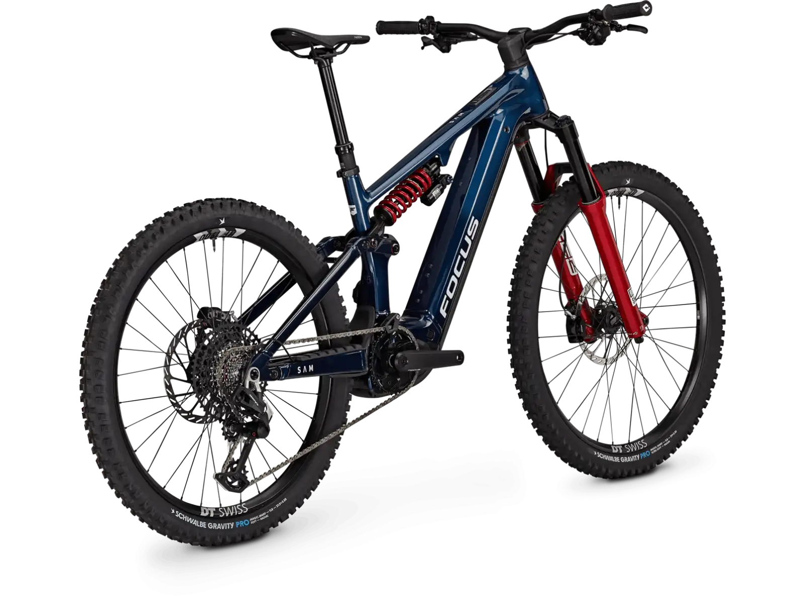 Focus SAM 9 800Wh vollgefedertes E-Bike Azurblue / Sydneyblue