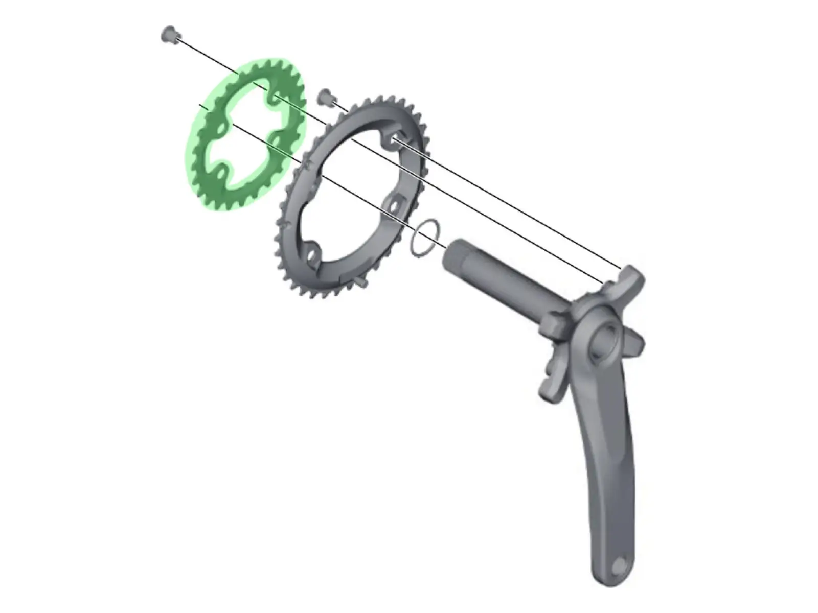 Shimano XT FC-M8000-2 Kettenblatt 28 Zähne