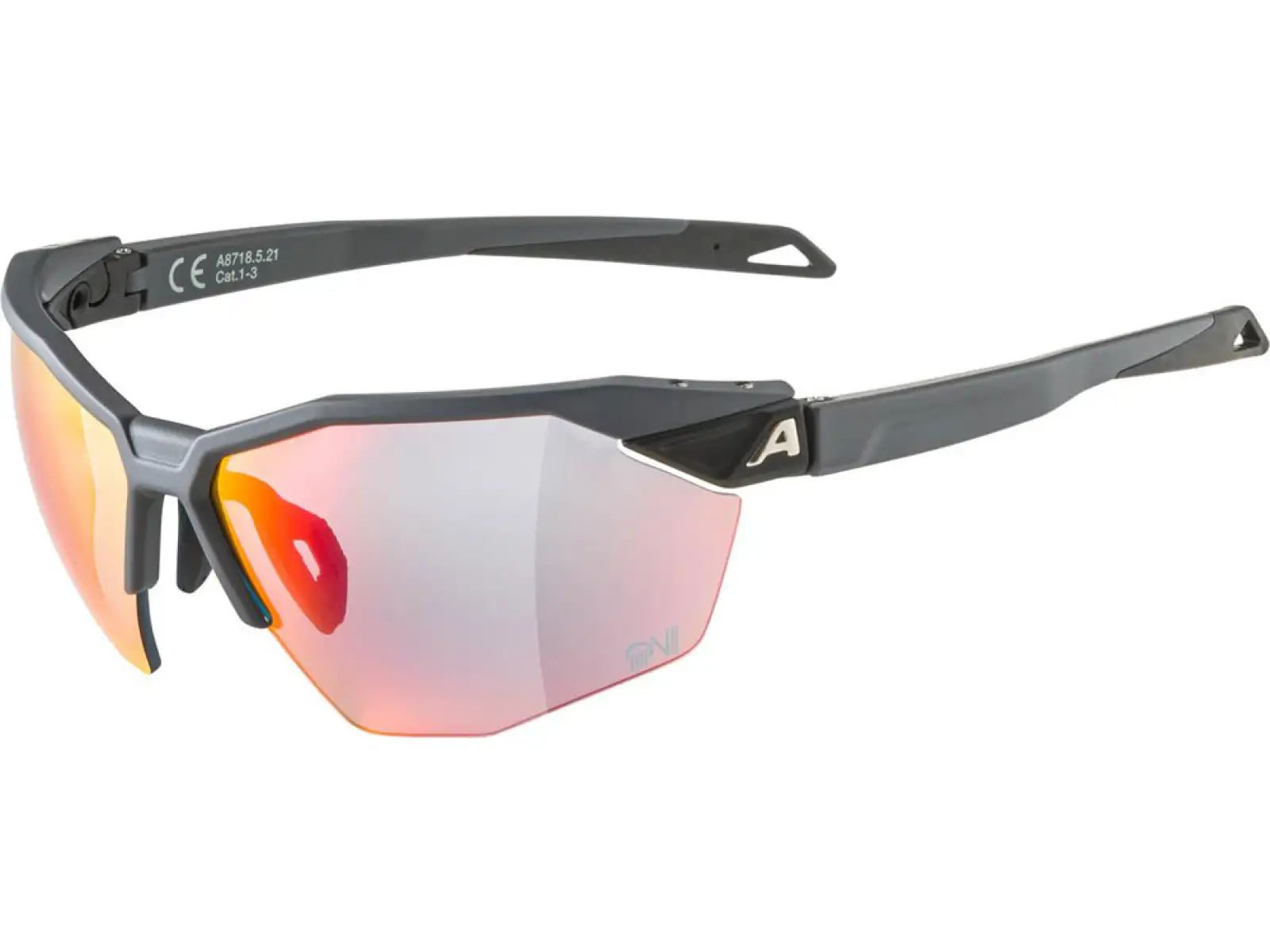 Alpina Twist Six HR QV Brille Midnight Grey Matt