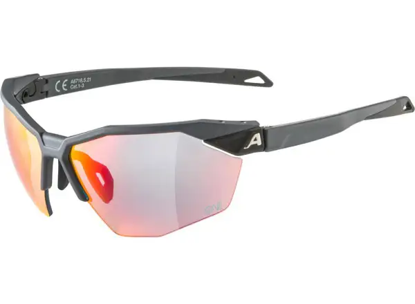 Alpina Twist Six HR QV Brille Midnight Grey Matt