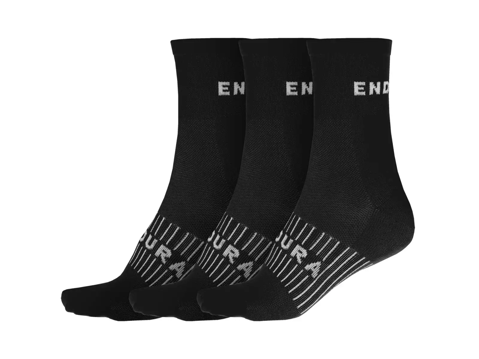 Endura Coolmax Rennsocken (3 Paare pro Packung) schwarz