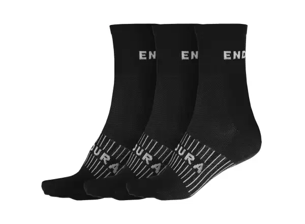 Endura Coolmax Rennsocken (3 Paare pro Packung) schwarz