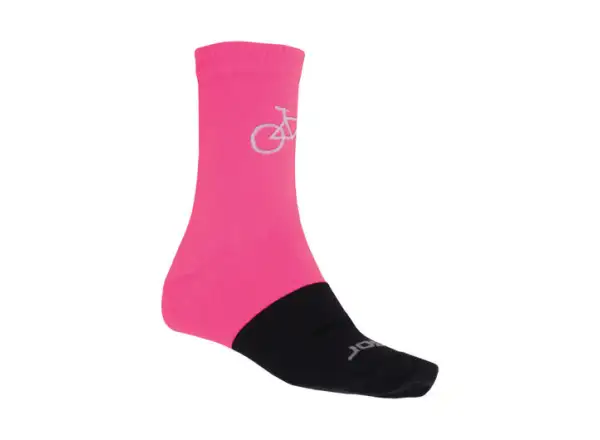 Sensor Tour Merino Socken pink/schwarz