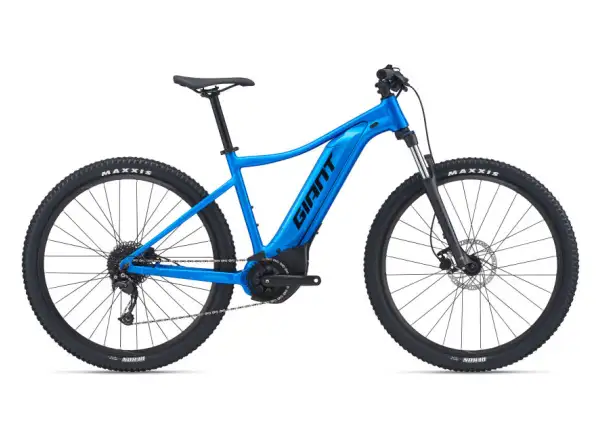 Giant Talon E+ 2 29 Mountain E-Bike in metallic blue.