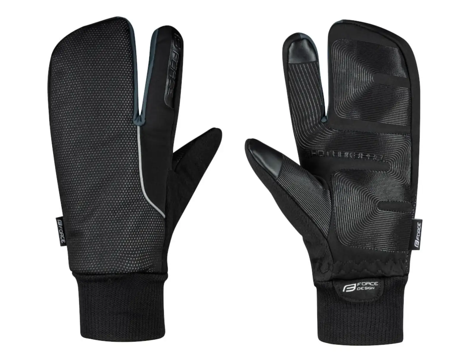 Force Hot Rak Pro 3+1 Handschuhe Schwarz