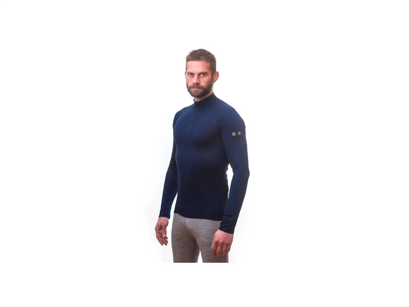 Sensor Merino Active Herren Langarmshirt Deep Blue