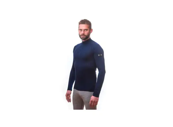 Sensor Merino Active Herren Langarmshirt Deep Blue