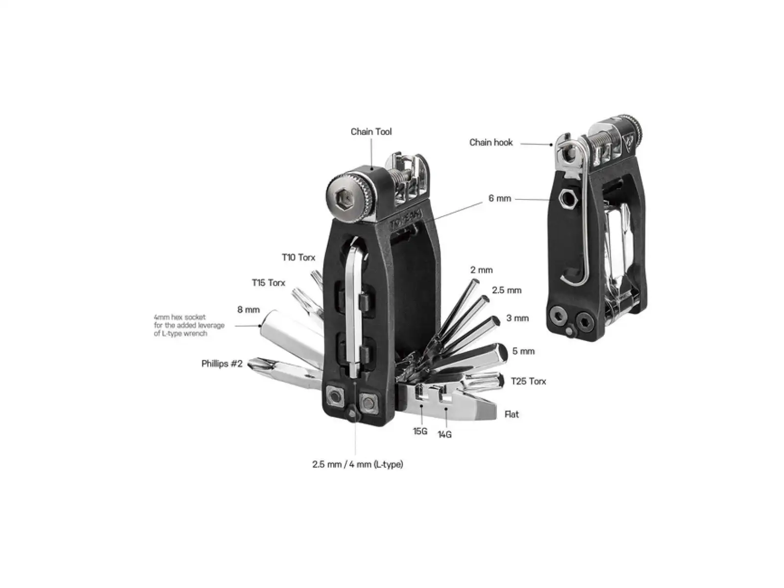 Topeak Ninja 16+ Tool mit 16 Funktionen