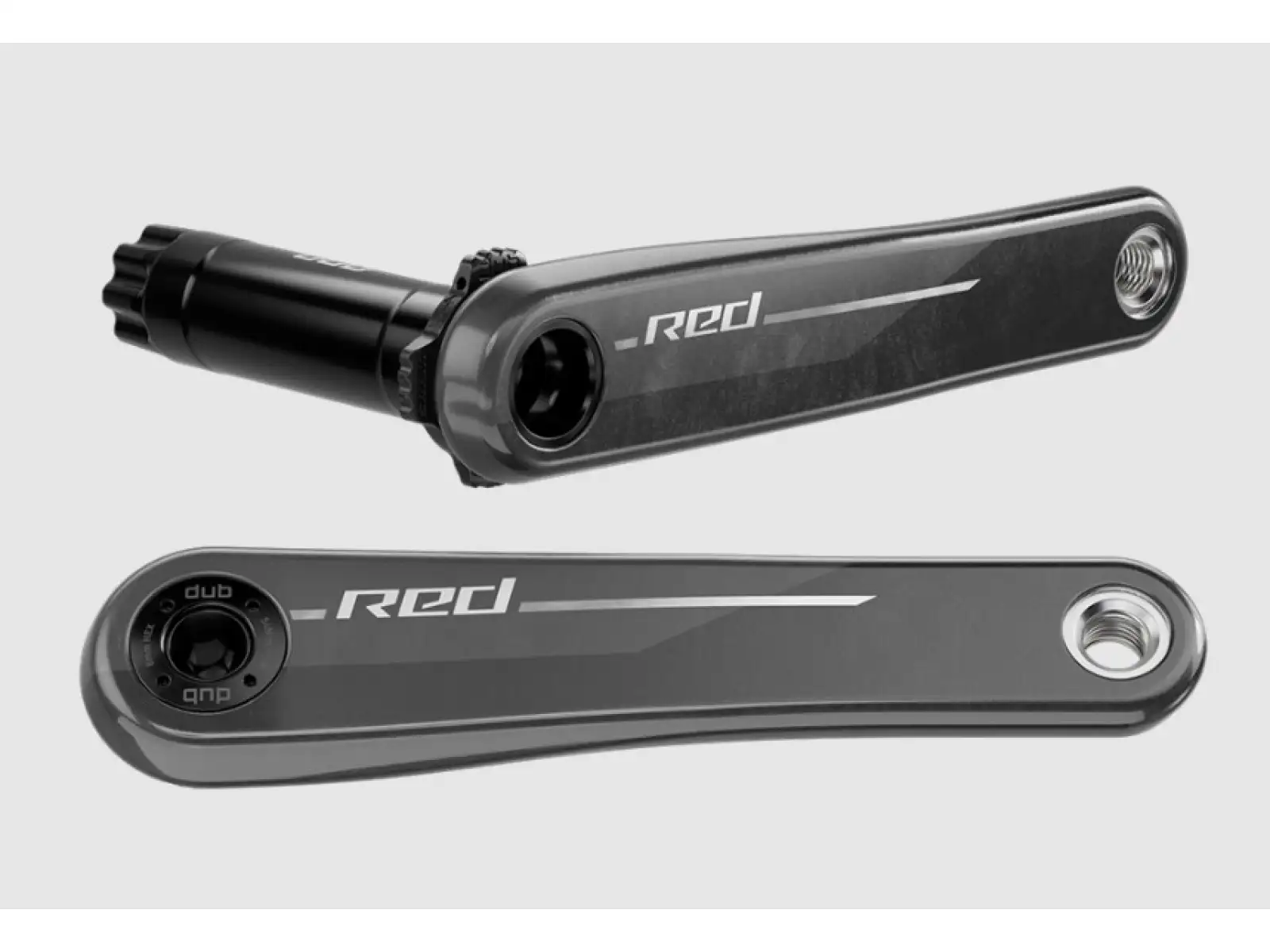 Sram Red E1 XPLR DUB Wide Gravel Kurbeln ohne Kettenblatt.