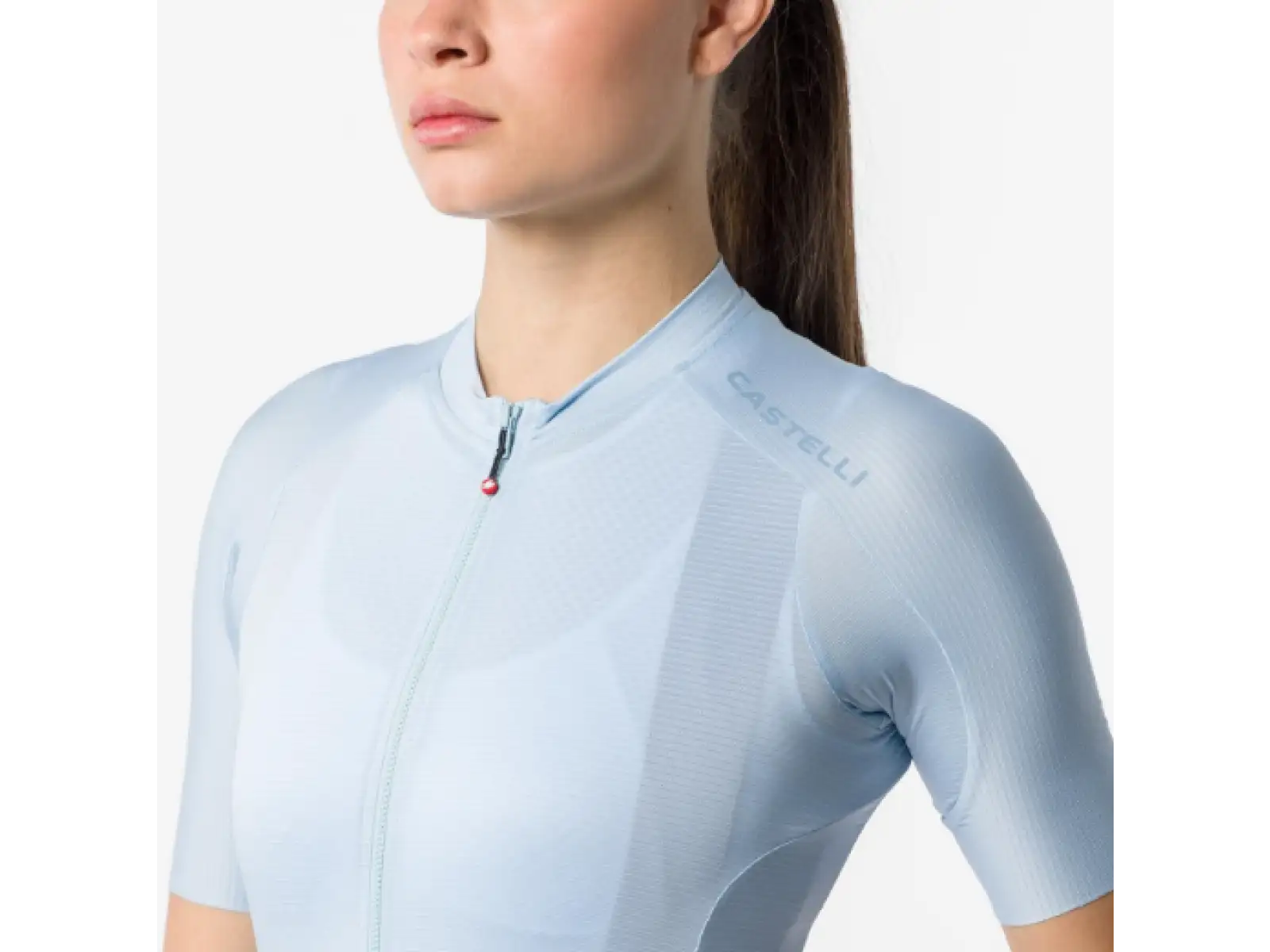 Castelli Espresso 2 W Damentrikot Kurzarm Winter Sky