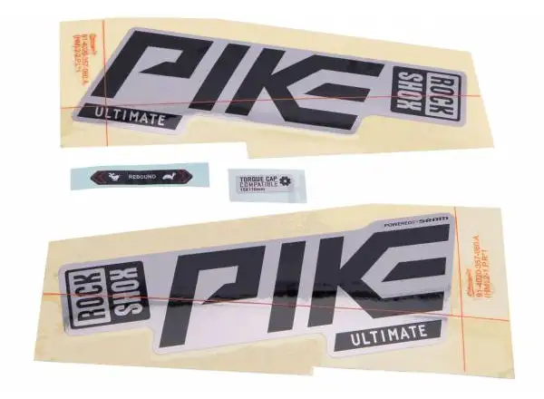 Rock Shox Decal Pike Ultimate 27,5"/29" Silver / Gloss Black